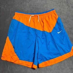 Nike DNA Men's 8" Woven Basketball Shorts Blue Orange Knicks Size XXL DH7559